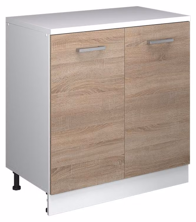 Mobile cucina sottotetto Vicco R-Line Sonoma 80 cm senza inclinazione con 2 ante, Model 61825