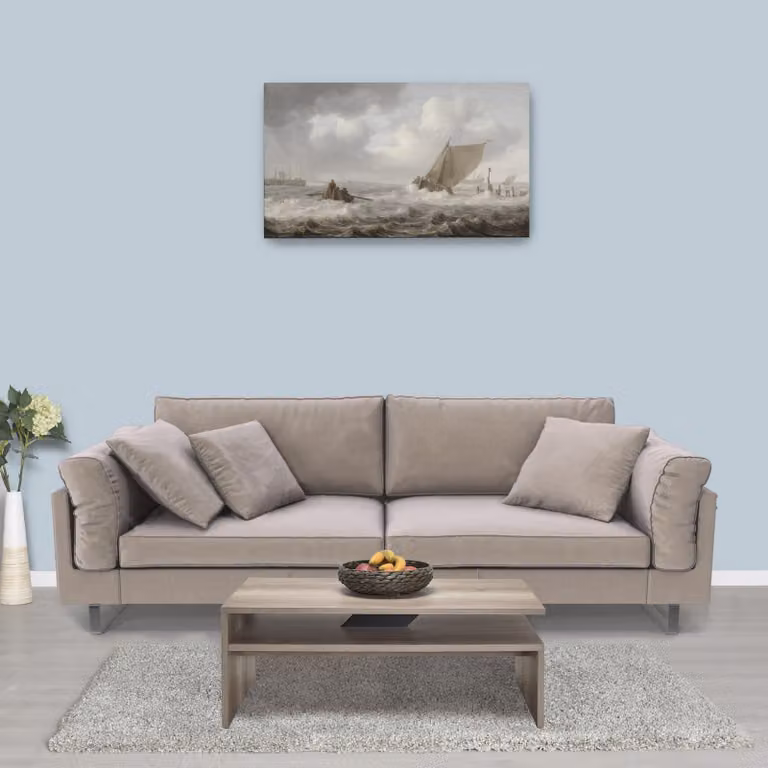Skye Decor, Shp-645-Tt-1, tavolino, legno di noce chiaro, 100% pannelli truciolari rivestiti in melamina, 110 x 65 x 42 cm