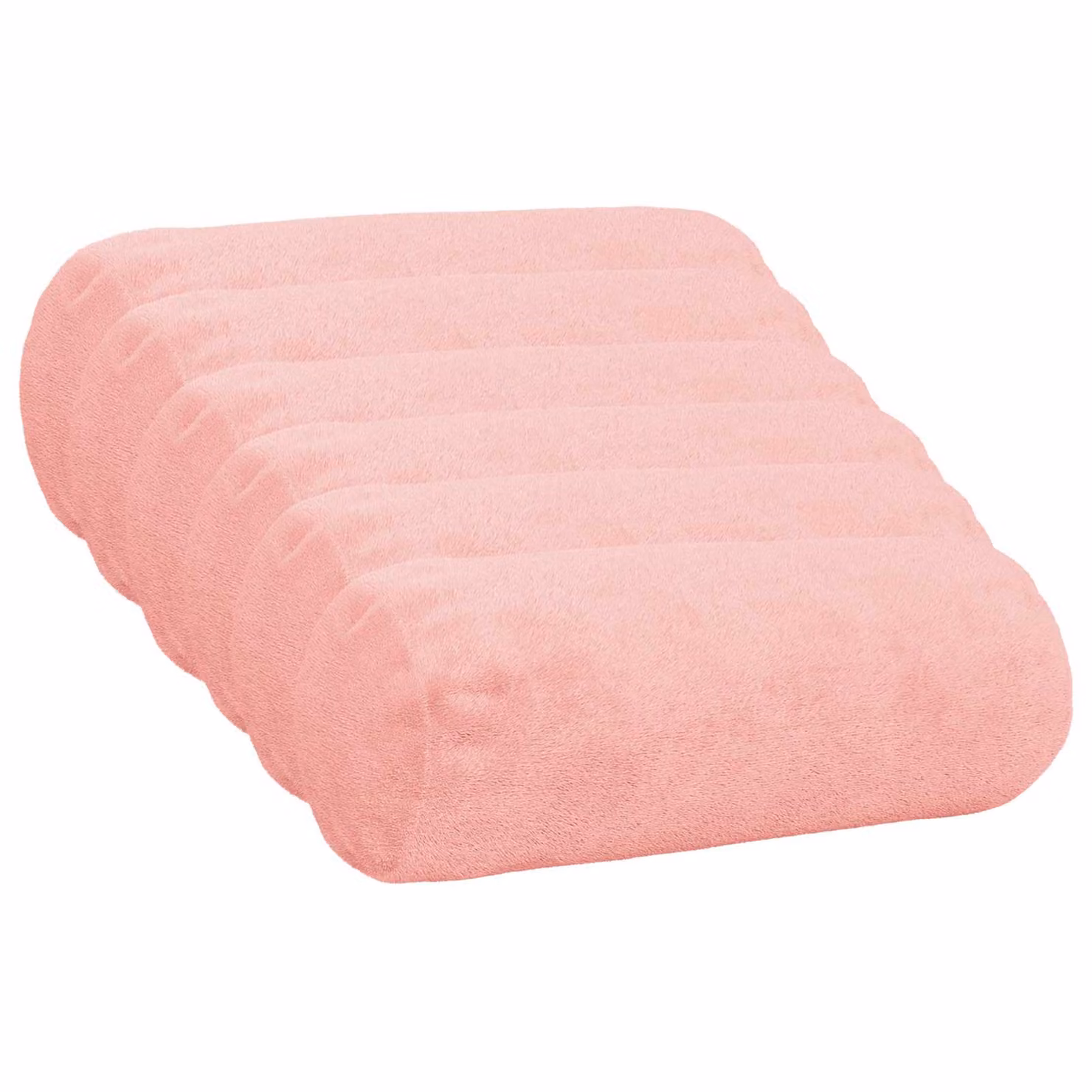 vidaXL Federa 6 pcs HEERLEN Rosa Ø 15 x 40 cm Flanella