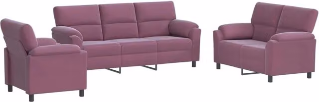 Set di divani 3 pcs Viola Velluto 3430475