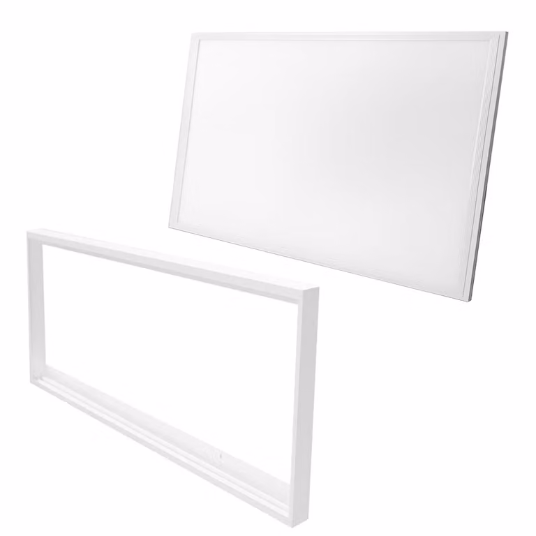 Pannello LED da soffitto 60x30, lampada da soffitto a vista, lampada da parete, 24 Watt, con telaio di montaggio, 4000K bianco neutro