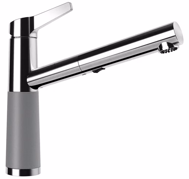 Rubinetto SCHOCK SC-510 in CROMA con bocca estraibile / CRISTALITE® Basic Line / miscelatore monocomando