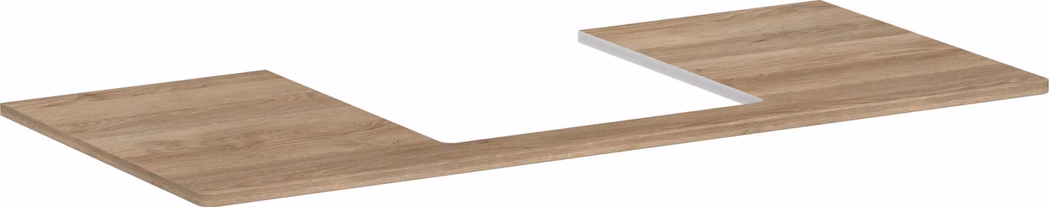 hansgrohe Xelu Q Console avec découpe au centre, 1180x500x480, pour vasque à poser, polie, 54096230, 54096230