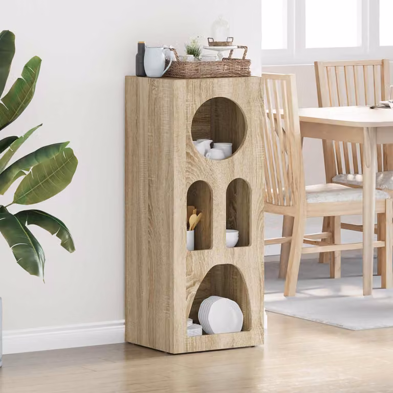 Credenza moderna vidaXL ELST in rovere sonoma marrone L 40 cm x P 35 cm x H 100.5 cm