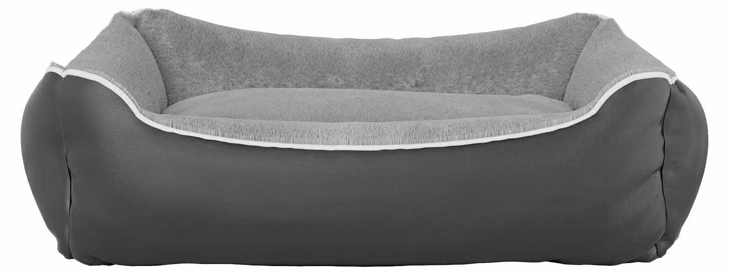 Biancheria da letto italiana Sogni e Capricci Pets, cuccia per cani, modello 02, grigia, 62 x 50 x 17 cm