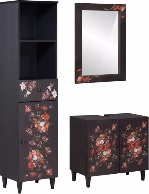 Set di Armadi da Bagno 3 pz Legno di mango massello 3310142