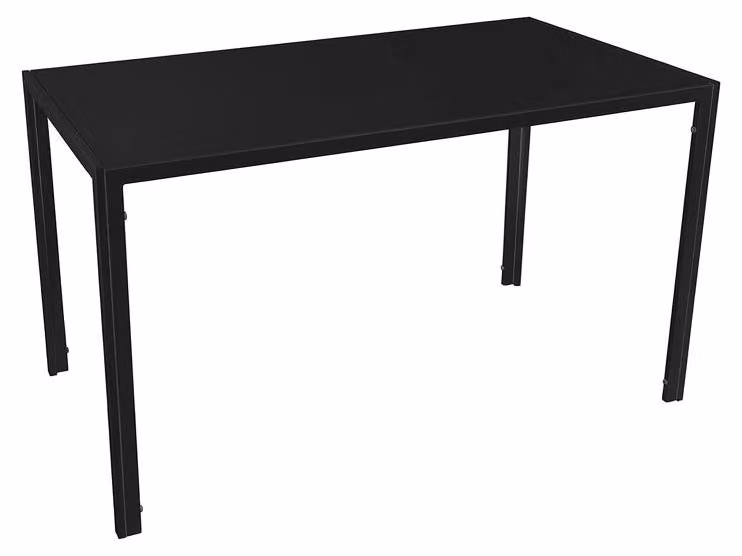Tavolo da Pranzo Moderno Riley Nero Soggiorno Cucina Ufficio 130x70x75cm