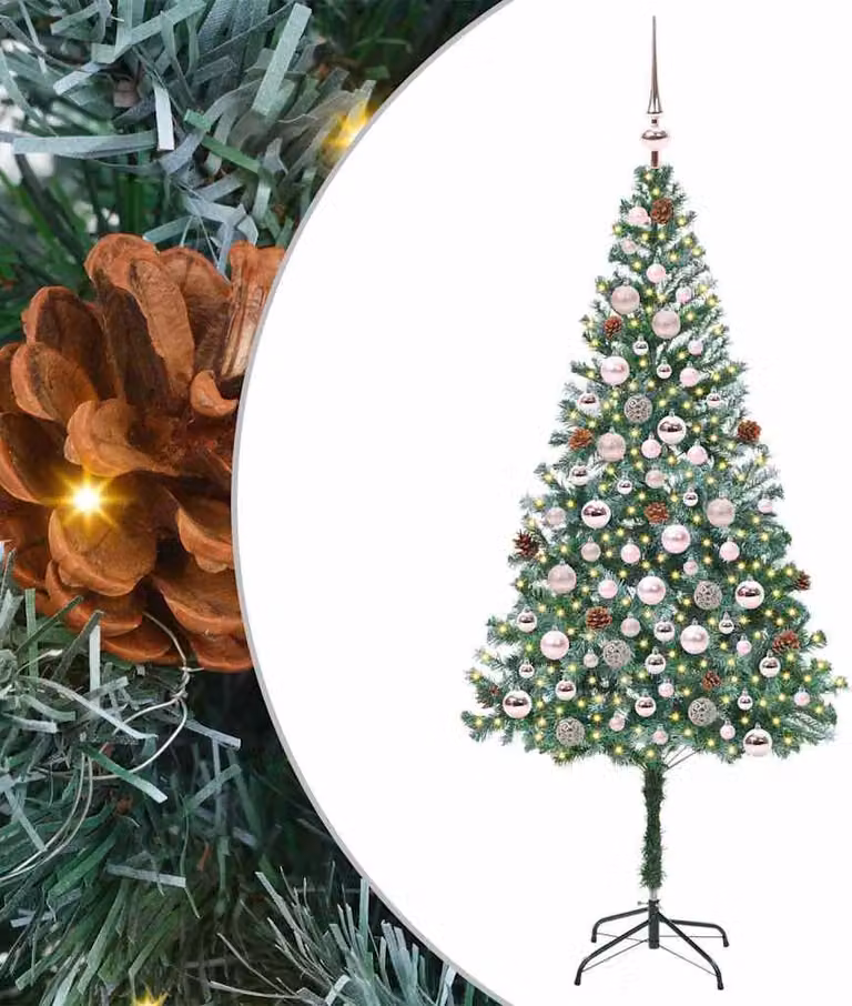 Albero di Natale artificiale Verde 180 cm PVC e Acciaio