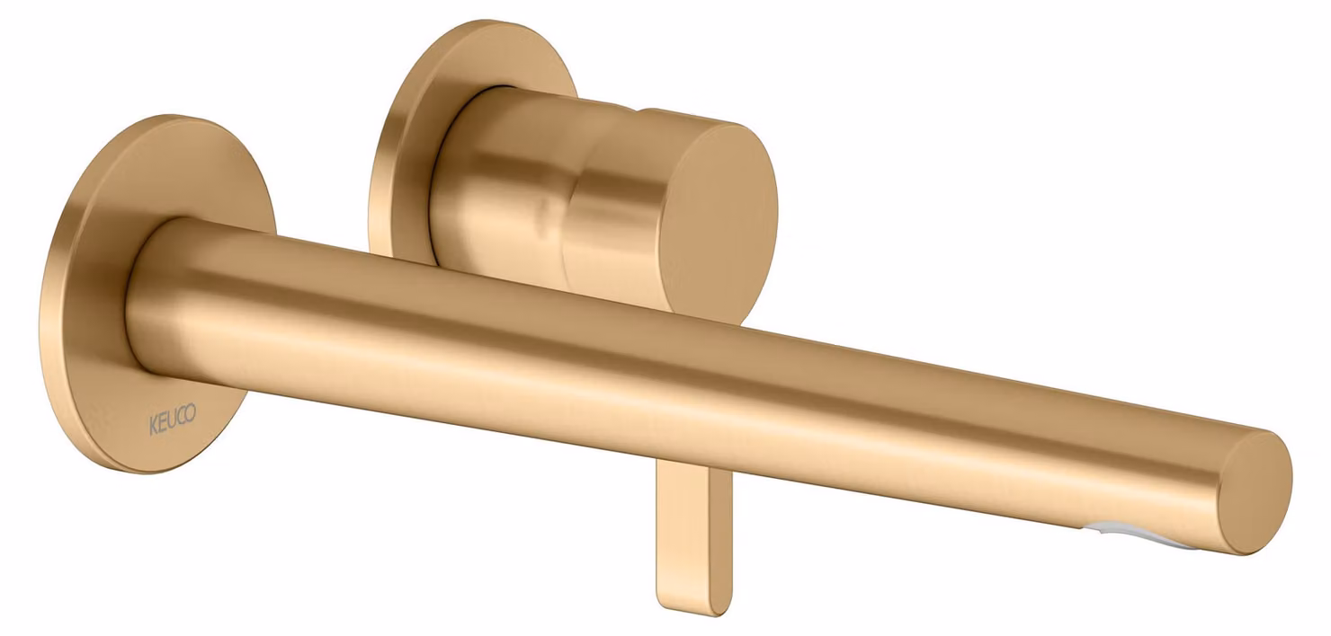 KEUCO EDITION 400 Mitigeur monocommandé pour lavabo, encastré, avec limiteur de température, saillie 243mm, 51516250202, 51516250202