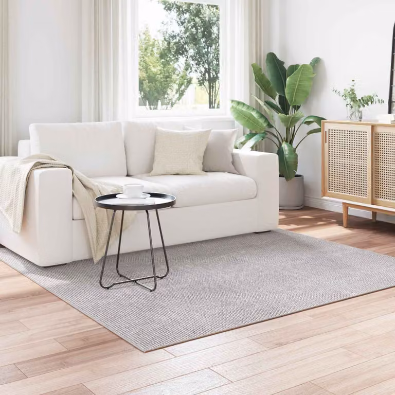 Tappeto per interni vidaXL LUGO moderno con design astratto, beige e grigio, L/P: 120 x 120 cm, in poliestere