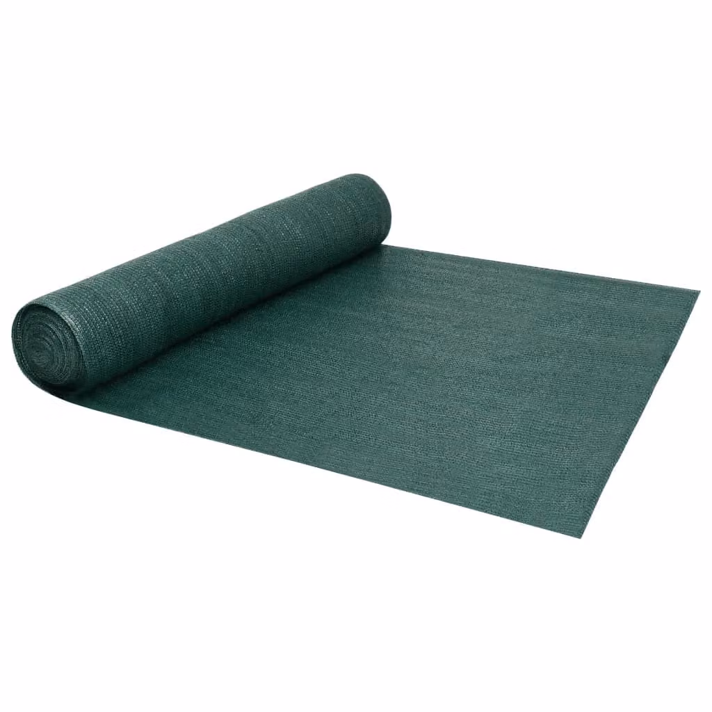 The Living Store Schermo di recinzione verde 1,8x25 m HDPE 150 g/m²