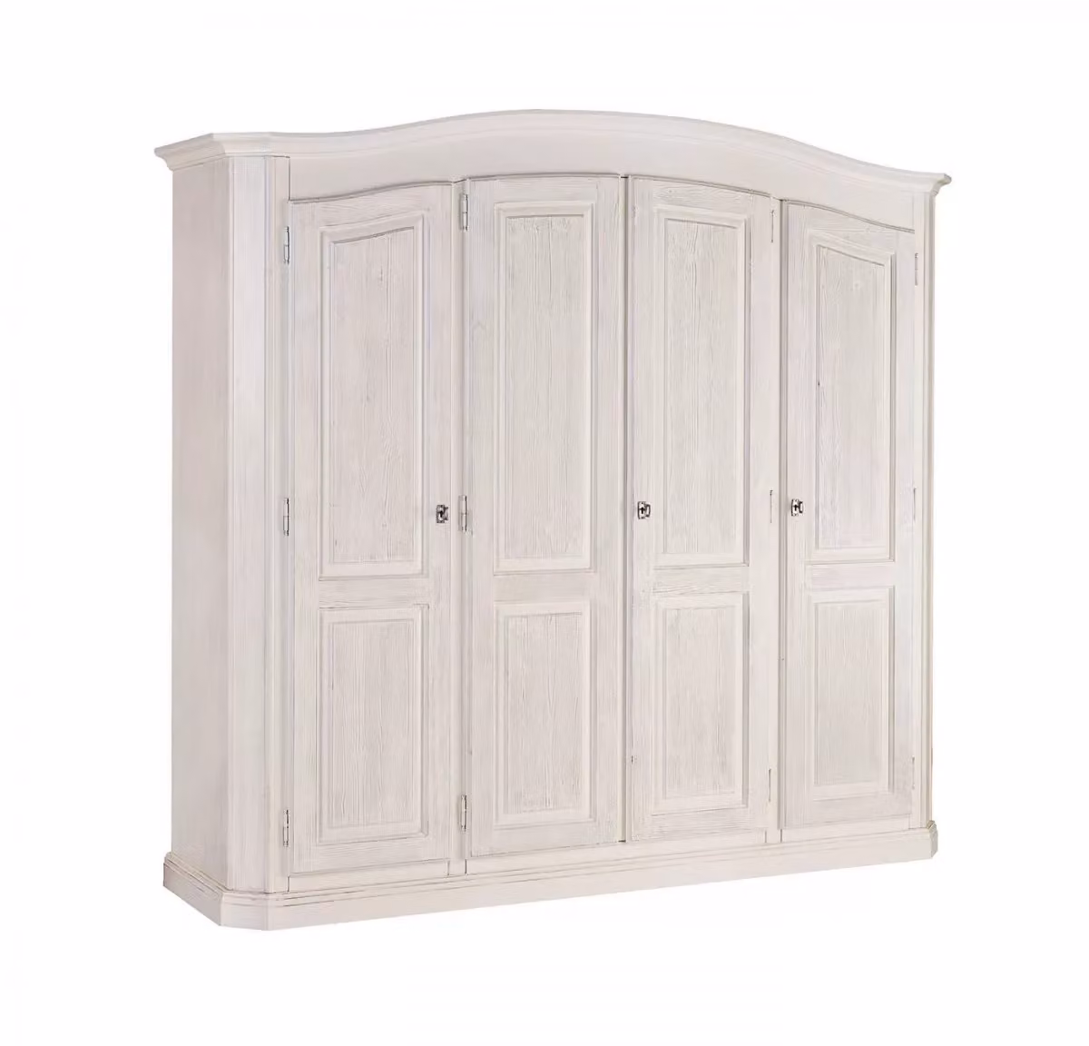 Armadio classico a 4 ante in legno massello di abete grezzo Mobili 2G L/P/H: 231 x 63 x 219 cm – 2