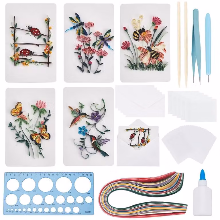 Kit per il quilling, ideale per amici, con 20 set e istruzioni