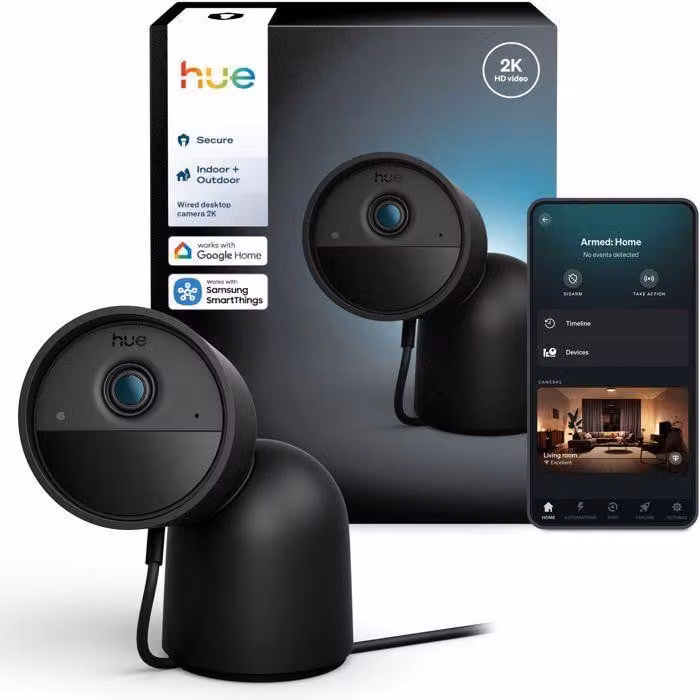 Smart camera - Philips Hue - Outdoor - Wired - Night vision - 2K - Black
