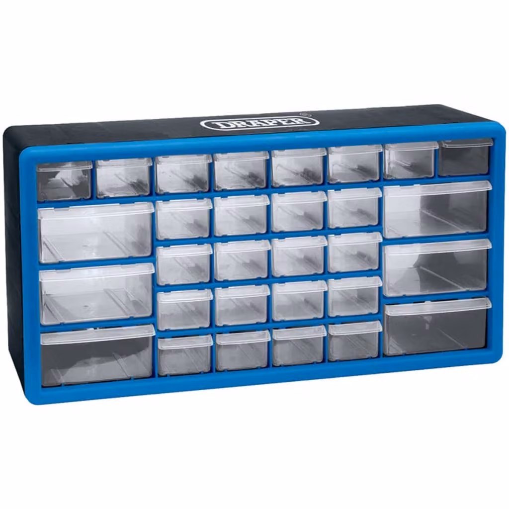 Draper Cassetto portautensili con 30 scomparti Blu 12015