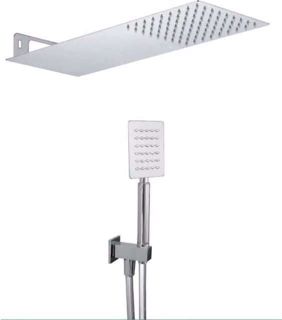Set doccia quadrato moderno completo