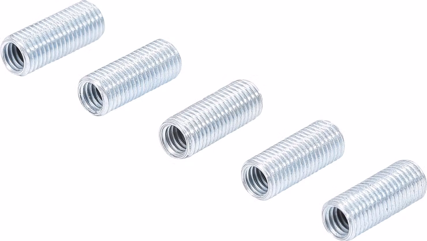 Manicotti di riparazione BGS filettatura interna M6 x 1 / filettatura esterna M8 x 1 5 pezzi - 9538-1