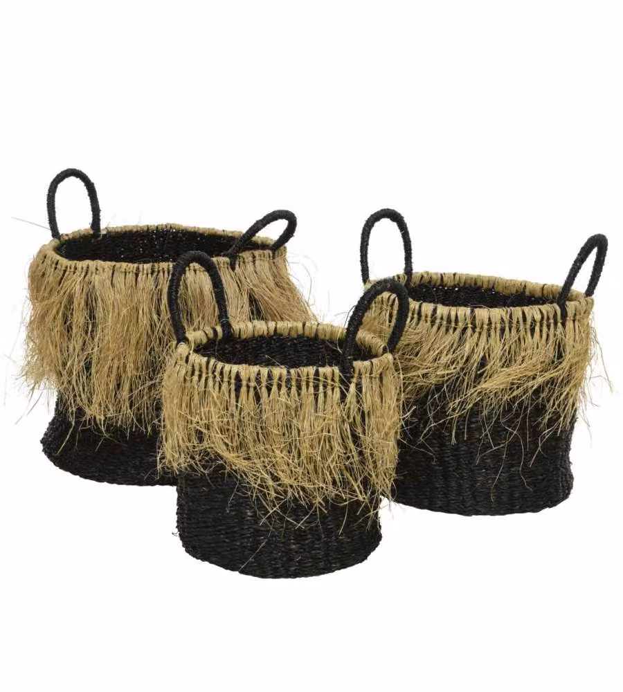 Cesta con manici Nera