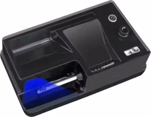 Macchina automatica per il riempimento di sigarette elettroniche, funzionamento automatico, design compatto, stile nero con tecnologia a infrarossi