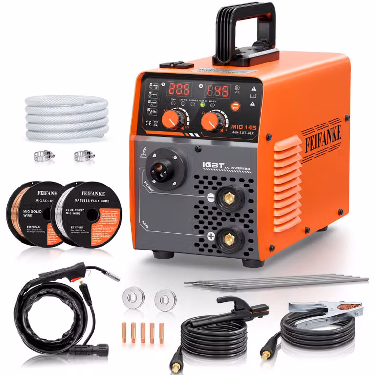 Saldatrice MIG MAG 4-in-1 - 230 Volt, 145 Ampere, 4000 Watt