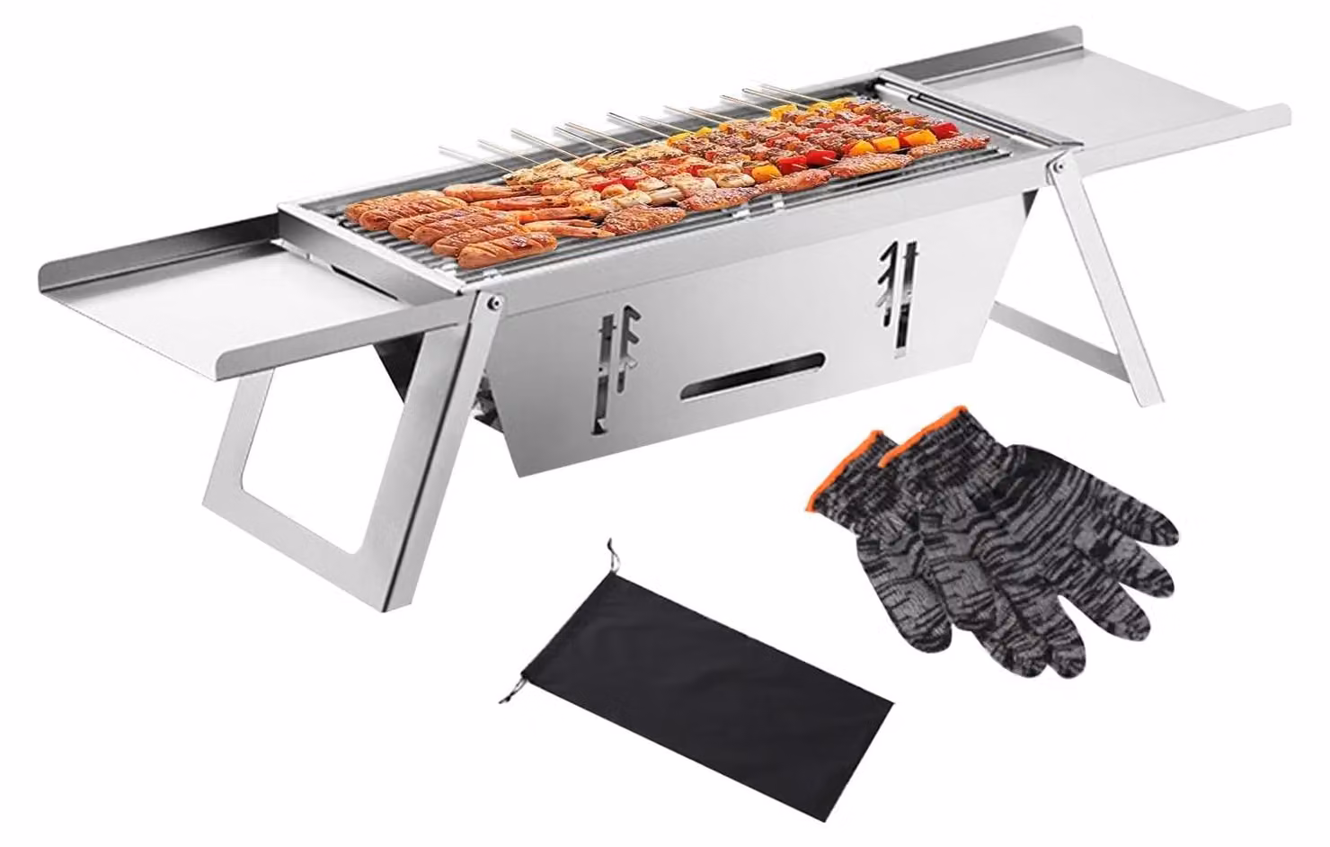 Griglia portatile a carbone per cucinare all'aperto
