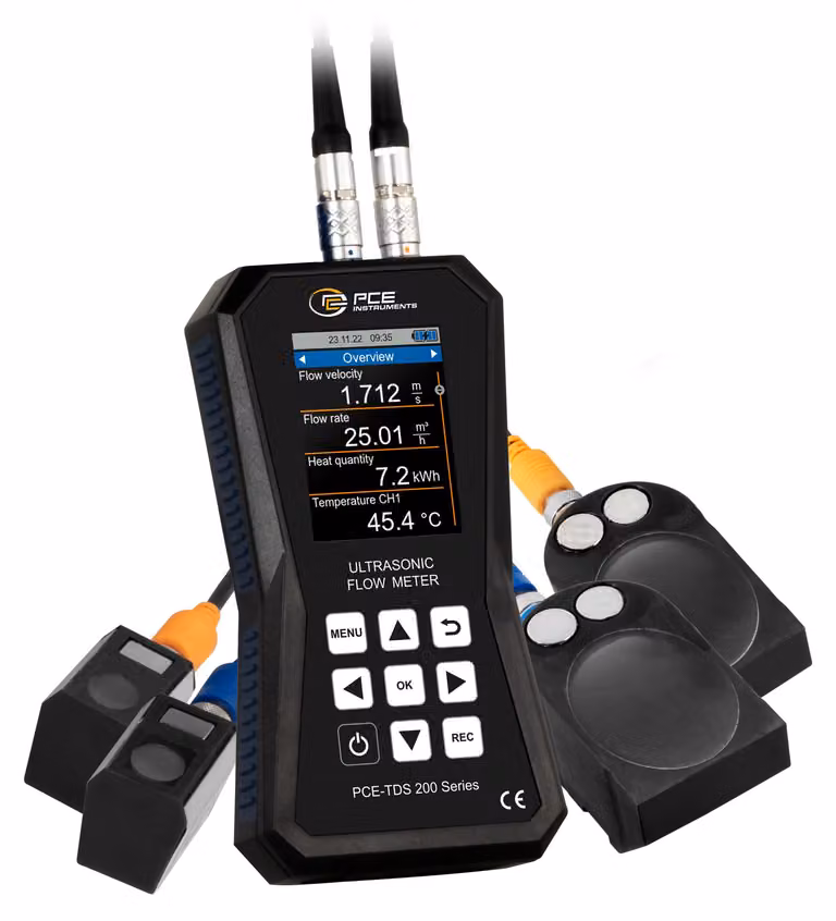 Misuratore di portata a ultrasuoni PCE Instruments modello PCE-TDS 200 SL