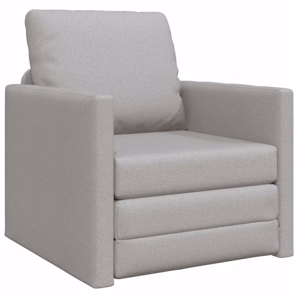 Divano letto moderno vidaXL in tessuto grigio L: 74 cm, P: 77 cm, H: 81 cm