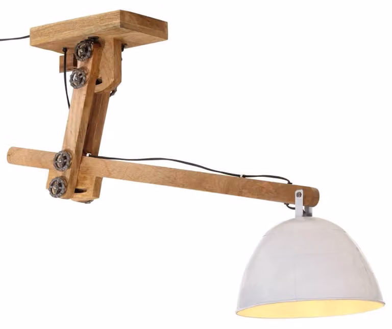 vidaXL Plafoniera 25 W Bianco 105x30x65-108 cm E27