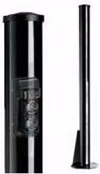 Colonna antifurto in policarbonato Prastel INFRA25 nera Altezza: 250 cm