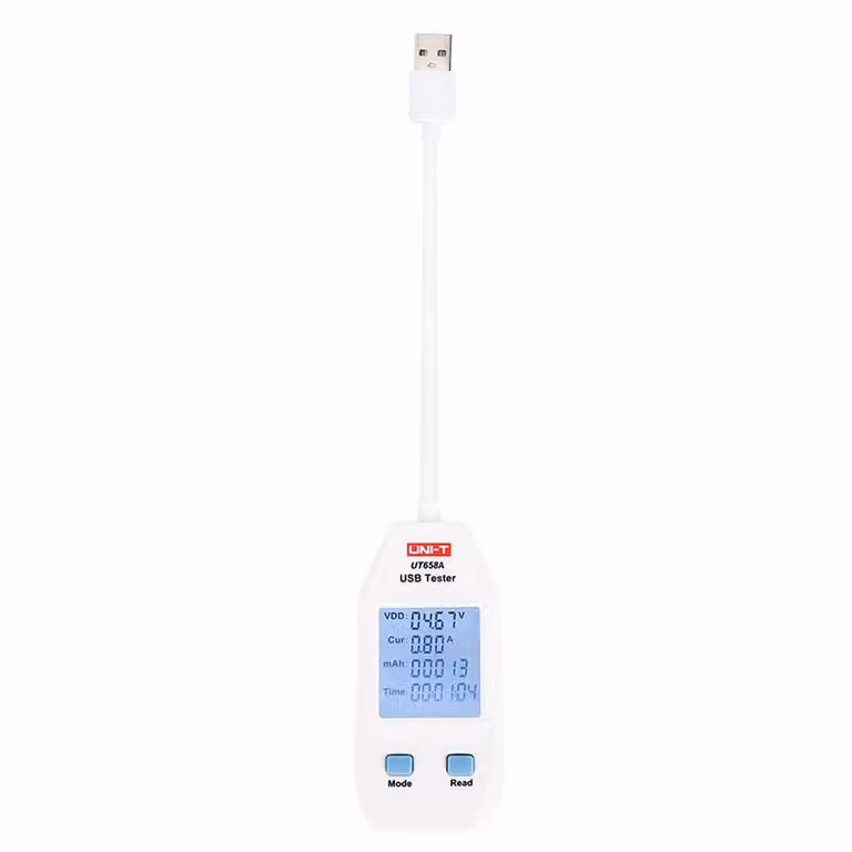 UNI-T, UT658A, tester USB, con cavo, USB-A
