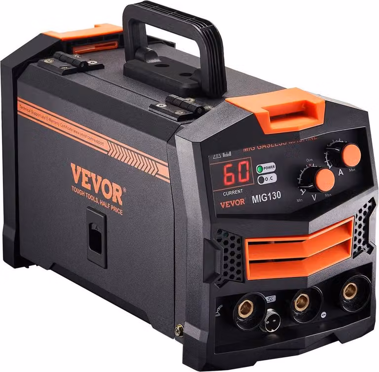 Saldatrice MIG 130 Ampere senza gas con filo animato e inverter IGBT
