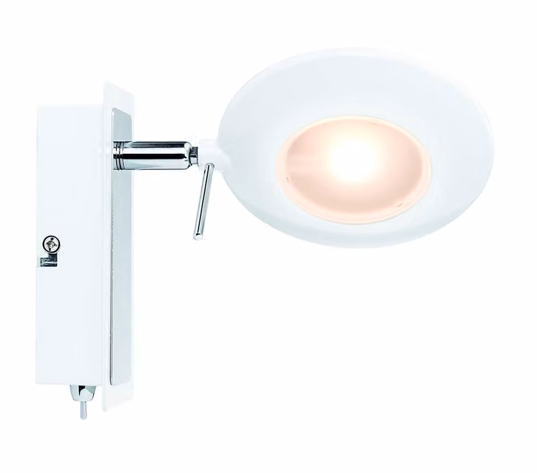 Lampada da parete Paulmann, modello Spotlight Orb Balken, 3W, 226 lumen, luce bianco caldo, finitura cromata