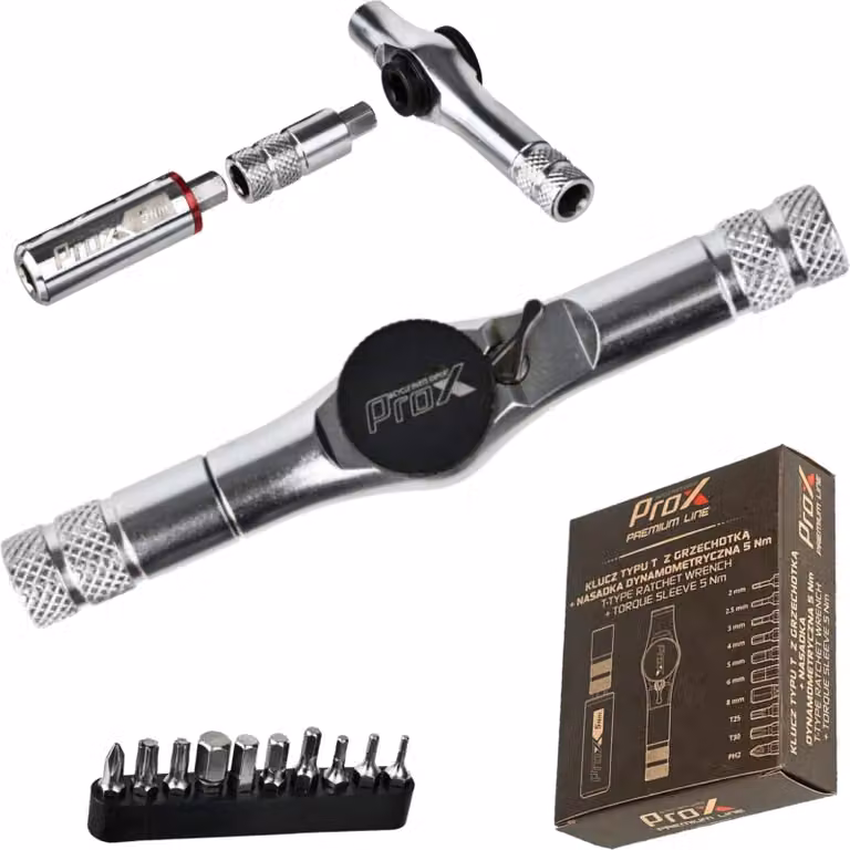 Chiave dinamometrica per bicicletta 5Nm PROX T-type 13-piece ratchet bits