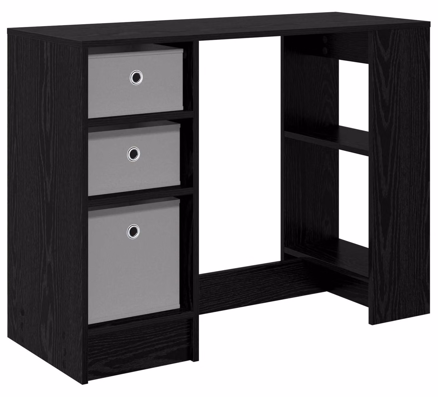 Scrivania Rovere Nero 100 x 40 x 75 cm Legno multistrato