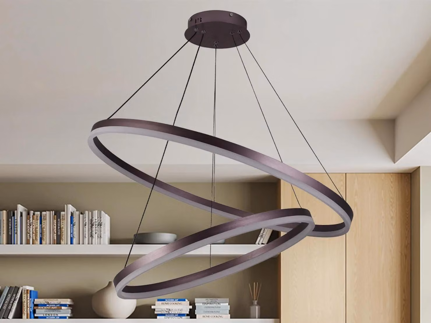 Lampada a sospensione LED con telecomando, 100W - J4311/BR