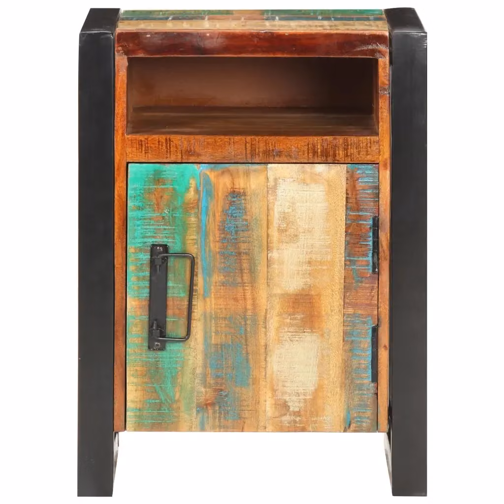 Comodino da notte sospeso Design Mania in legno massello multicolore L: 40 cm, P: 35 cm, H: 55 cm – 2