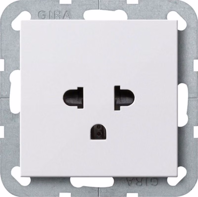 Presa EURO US system bianco puro - Presa 284003