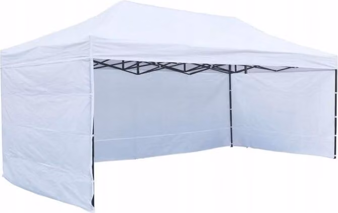 Padiglione BDW, tenda, tenda da festa per giardino, terrazza, fiera - padiglione, bianco