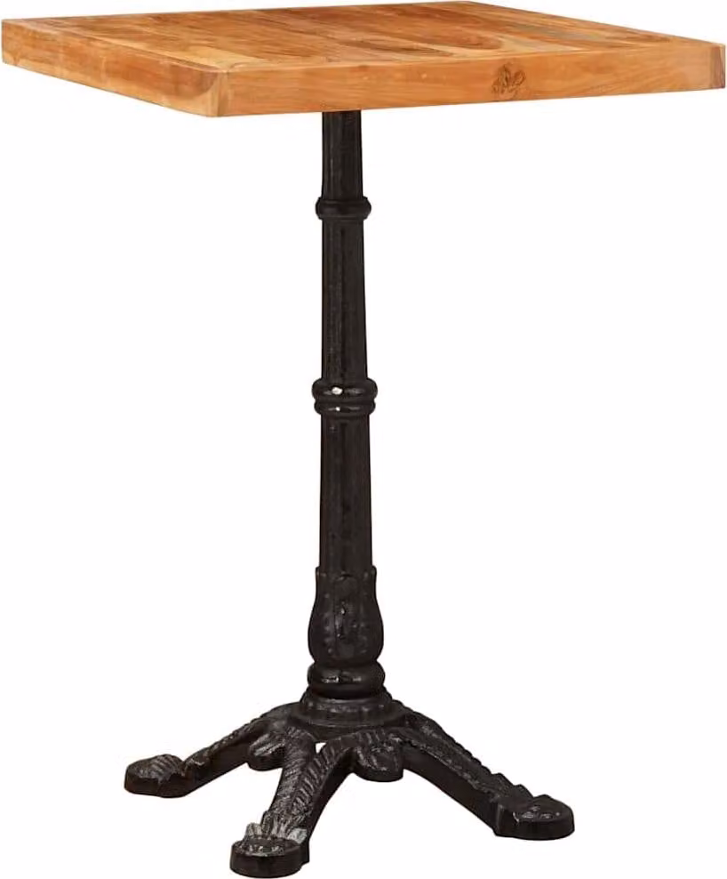 Tavolo da bistrot 50 x 50 x 76 cm Legno di Acacia Massello