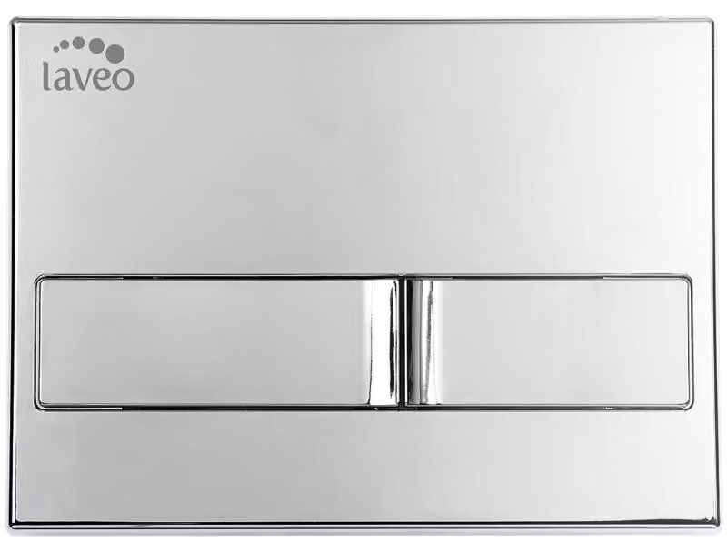Laveo BENI VPB_095V Pulsante per WC, cromato