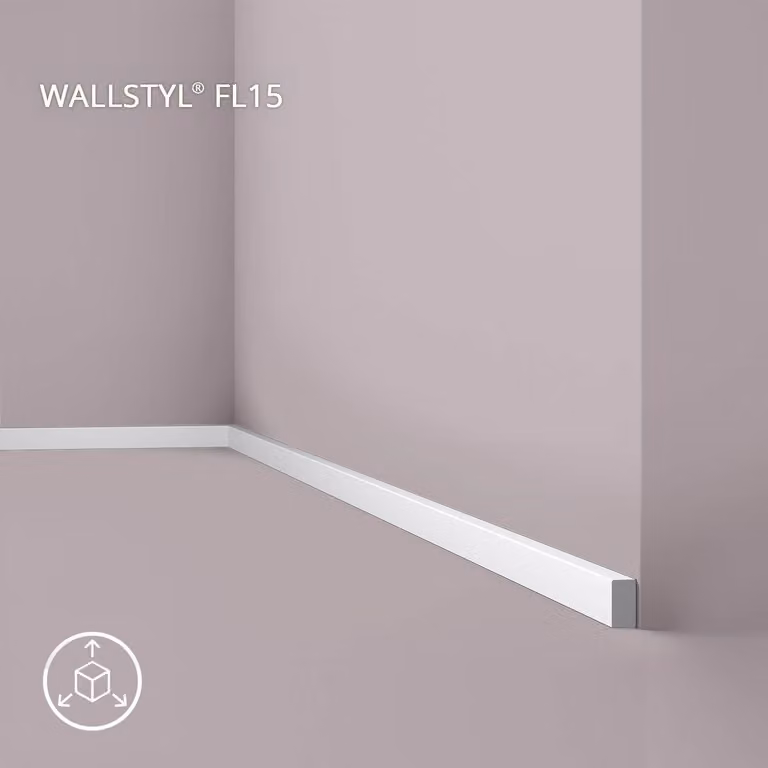 NMC FL15 WALLSTYL Noel Marquet Battiscopa modanatura per zoccoli 2 m