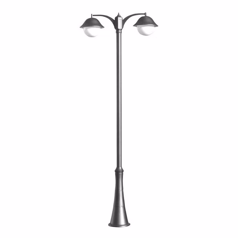 Lanterna da strada / parco 310 cm 2xE27 nero IP43 SU-MA Prince OGMW 2 O-BD