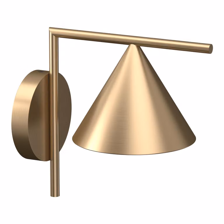 Flos - Captain Flint Outdoor W1 - Lampada da parete o soffitto da esterno - Finitura Ottone