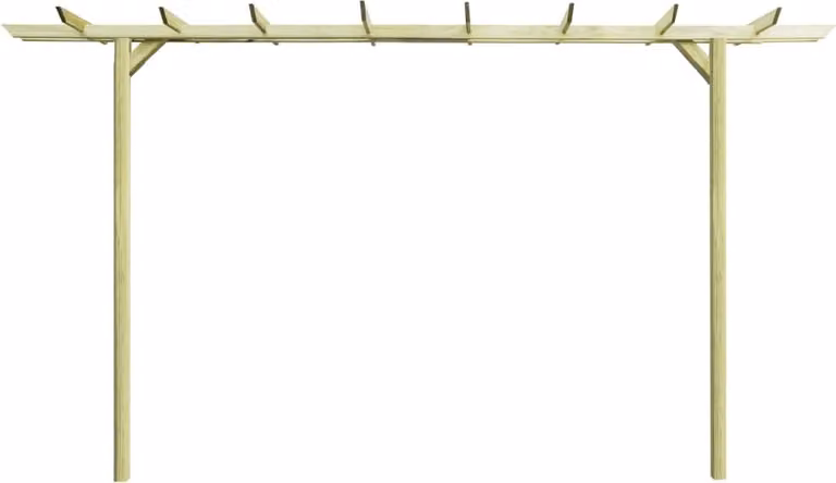 vidaXL Pergola da giardino in legno di pino impregnato 360x200x60 cm