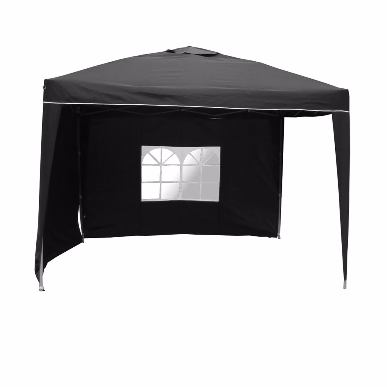 Gazebo a forbicePoliuretano- 3x3 m nero Linder Exclusiv