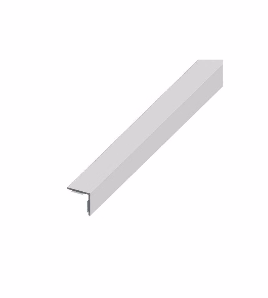 ALFER Angolare Adesivo PVC Argento 20x20 mm Spessore 1,5 mm 2,5 m