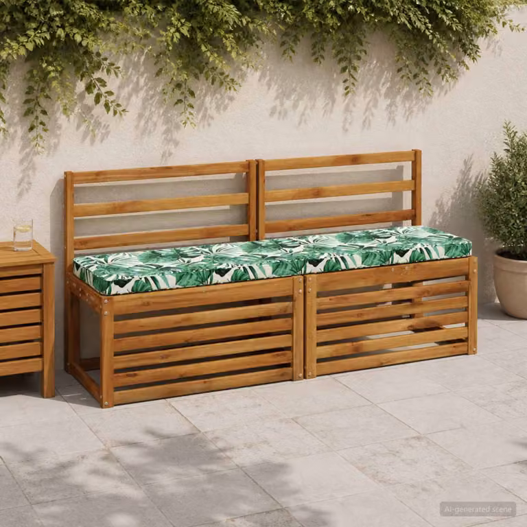 Cuscino per Panchina vidaXL VUGHT Verde in Poliestere con Rivestimento Rimovibile e Resistente ai Raggi UV