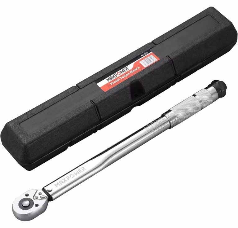 Chiave dinamometrica da 3/8", 7–112 Nm, tolleranza ±3%, acciaio Cr-V, con custodia
