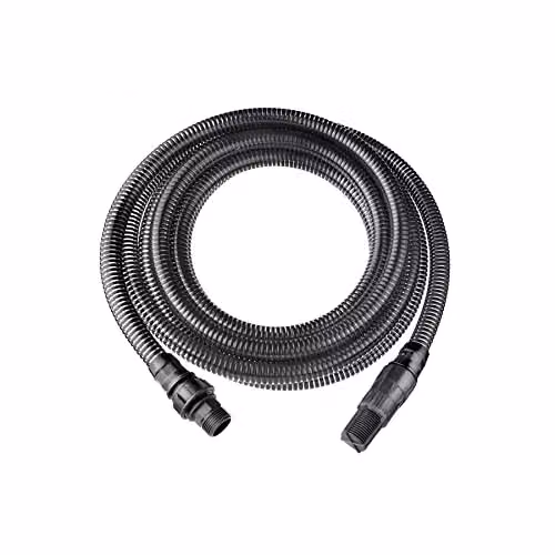 Tubo flessibile a spirale 1" con raccordi e valvole 7 metri