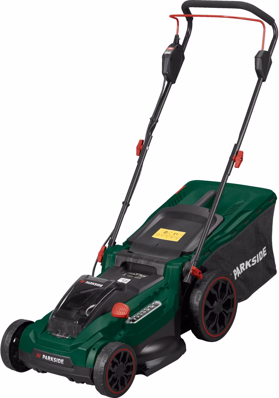 Rasaerba a batteria PARKSIDE® 40 V | rasaerba con modalità eco e sacco di raccolta da 50 litri | altezza regolabile in 7 posizioni | senza batteria